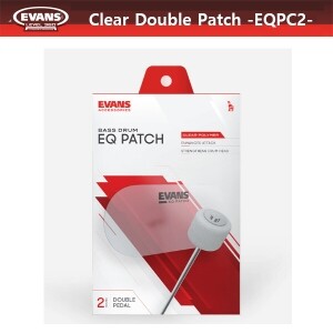 에반스 클리어 더블 패치  / Evans Clear Plastic Double Patch / EQPC2